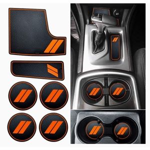 6 Dodge Charger Accessories 2015-2021 Cup Holder Inserts, Door Pocket Liners